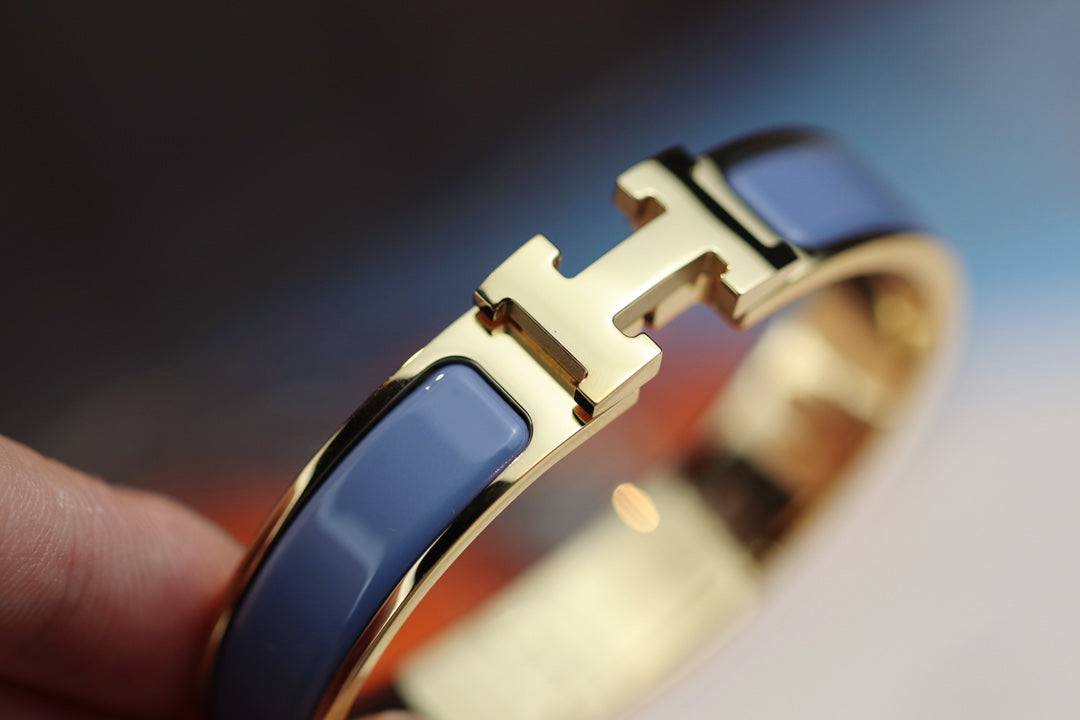[Dawnora Jewelry]H BRACELET 12MM BLUE GRAY