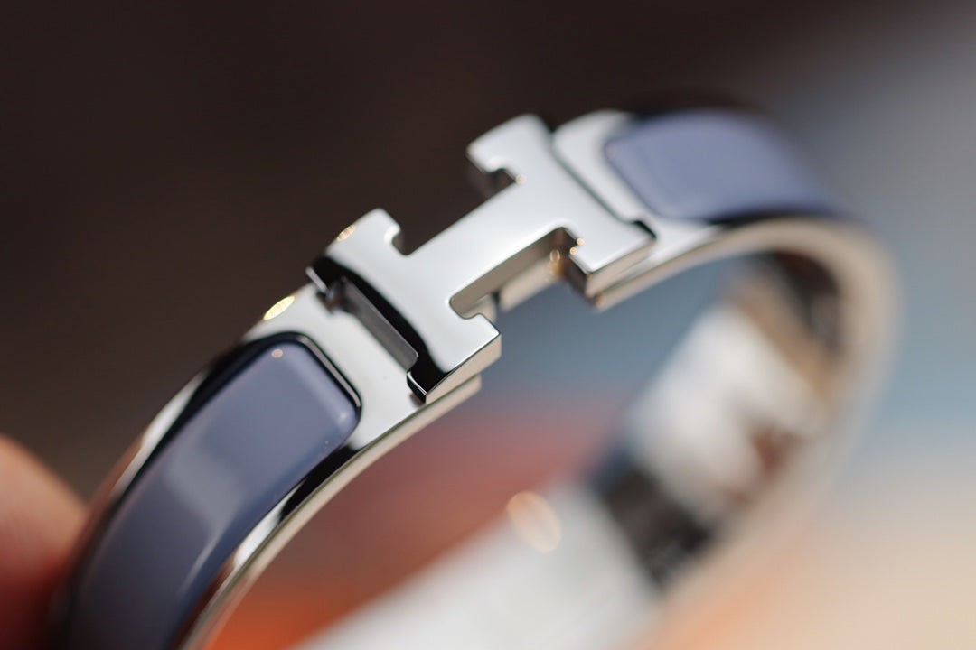 [Dawnora Jewelry]H BRACELET 12MM BLUE GRAY