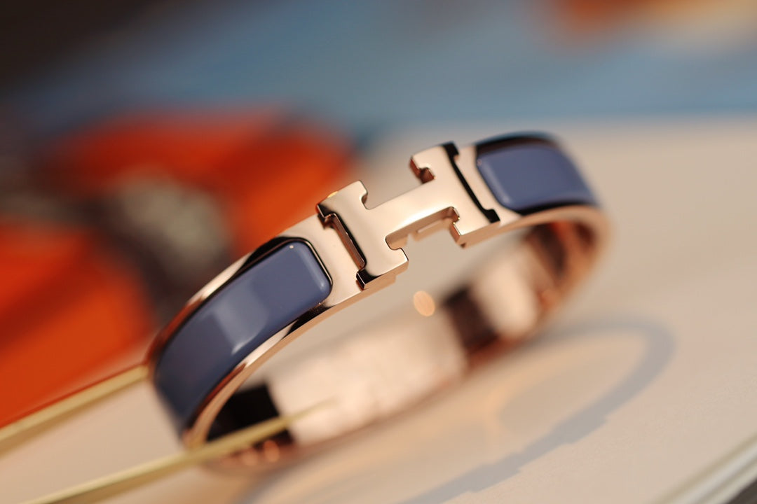[Dawnora Jewelry]H BRACELET 12MM BLUE GRAY