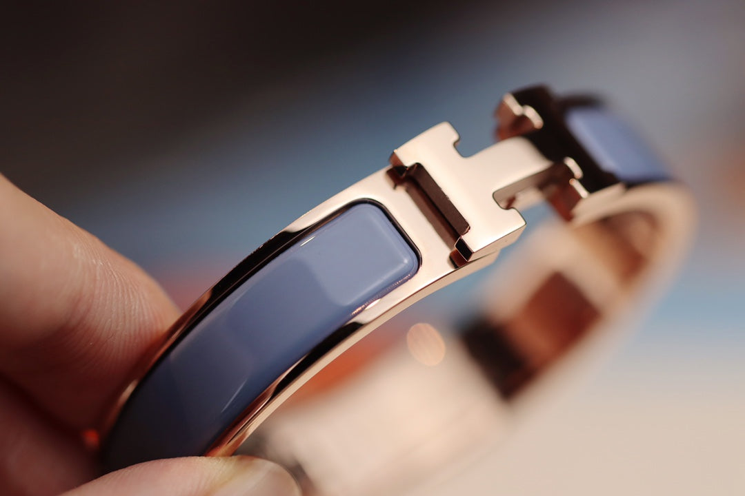 [Dawnora Jewelry]H BRACELET 12MM BLUE GRAY