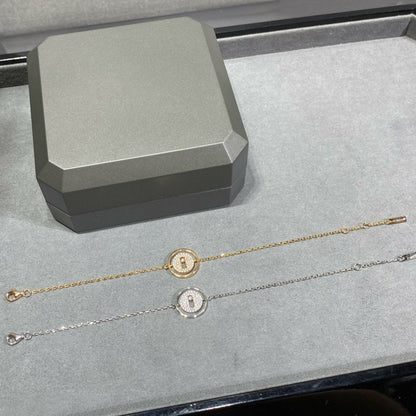 [Dawnora Jewelry]LUCKY MOVE DIAMOND PAVED BRACELET
