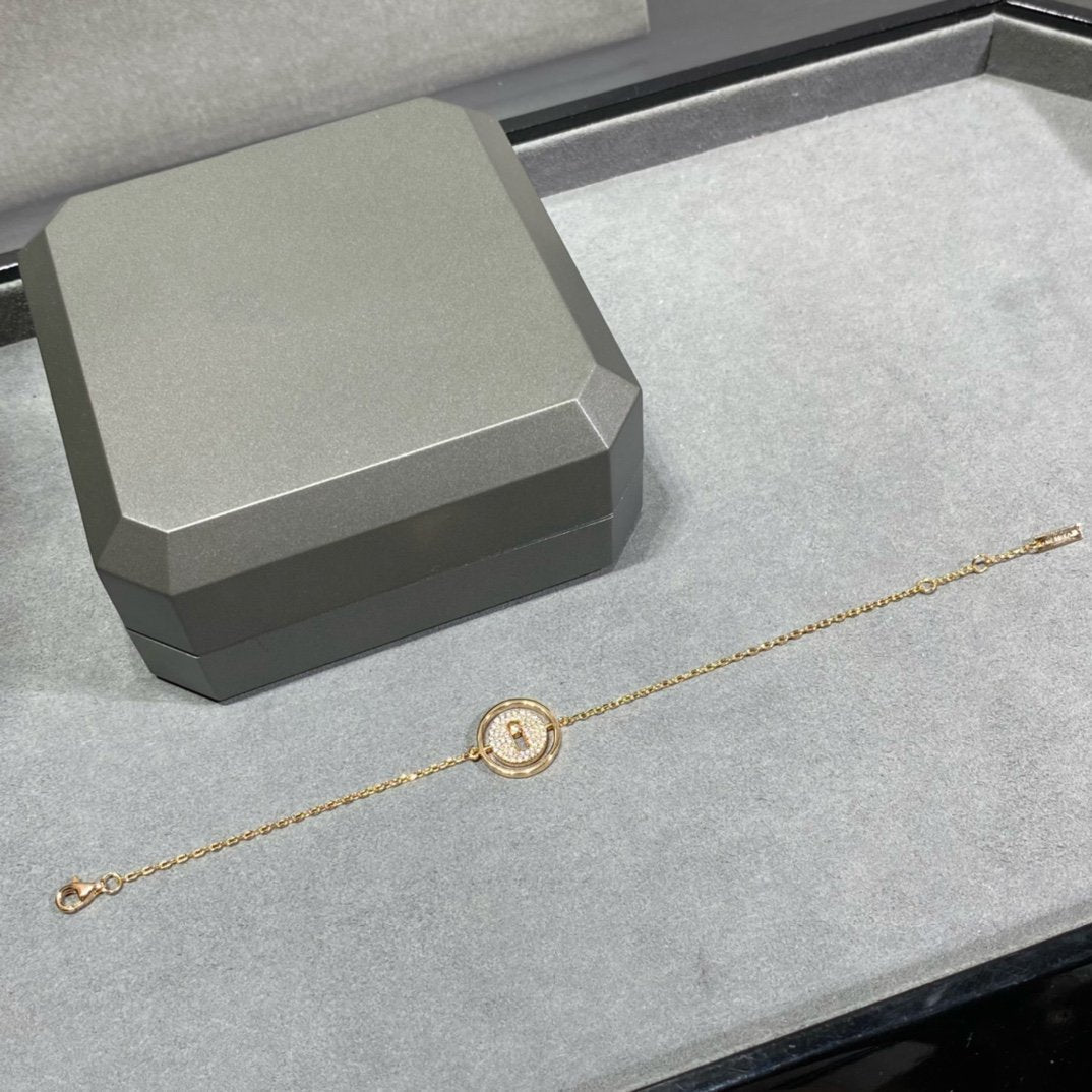[Dawnora Jewelry]LUCKY MOVE DIAMOND PAVED BRACELET