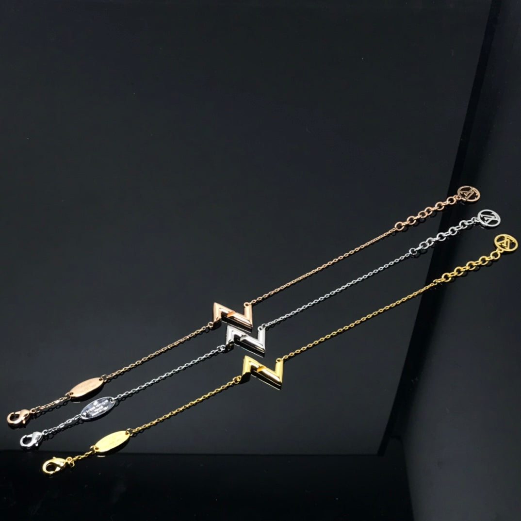 [Dawnora Jewelry]VOLT LV LOGO BRACELET