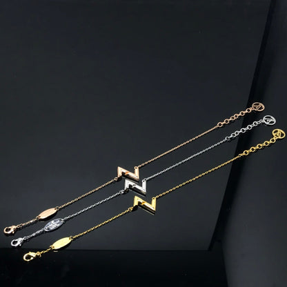 [Dawnora Jewelry]VOLT LV LOGO BRACELET