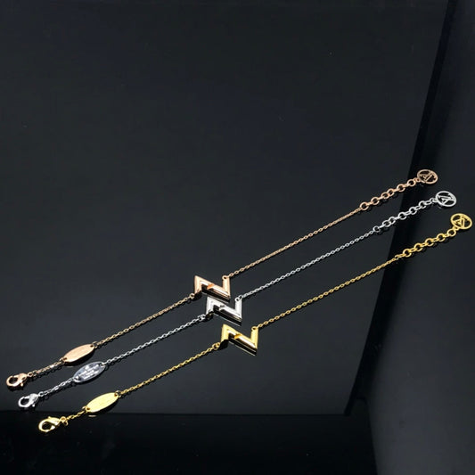 [Dawnora Jewelry]VOLT LV LOGO BRACELET
