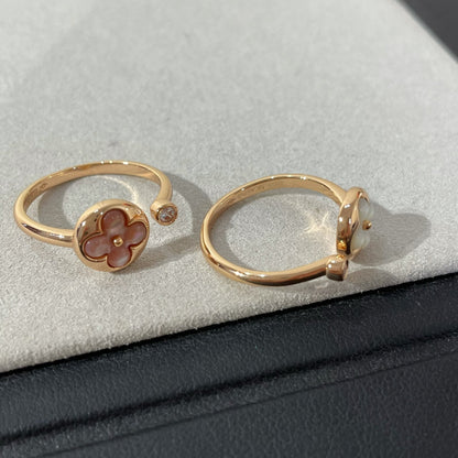 [Dawnora Jewelry]SUN 1 DIAMOND PINK MOP RING