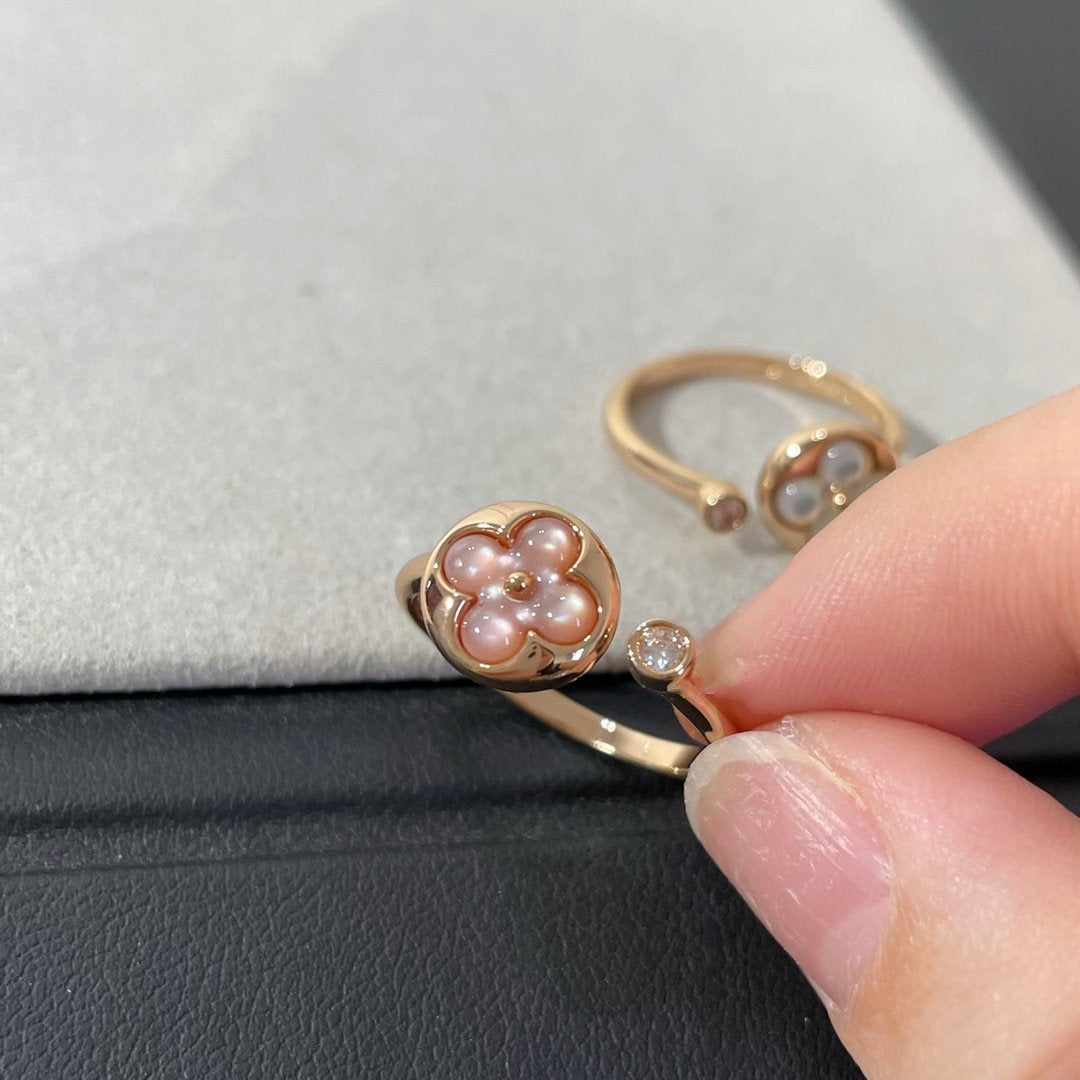 [Dawnora Jewelry]SUN 1 DIAMOND PINK MOP RING