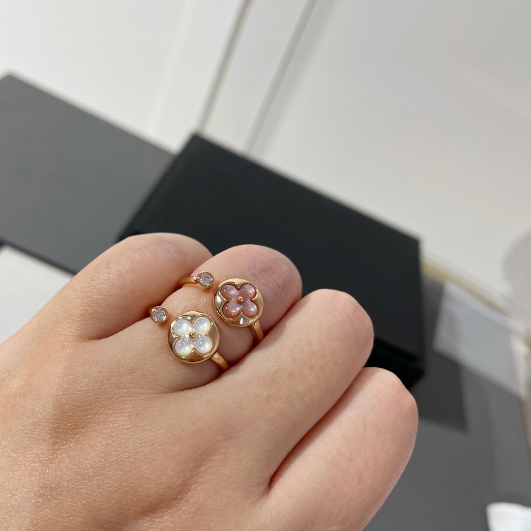 [Dawnora Jewelry]SUN 1 DIAMOND PINK MOP RING