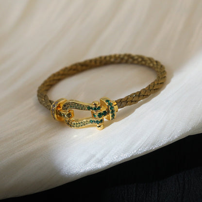[Dawnora Jewelry]FORCE 10 GOLD GREEN DIAMOND PAVED