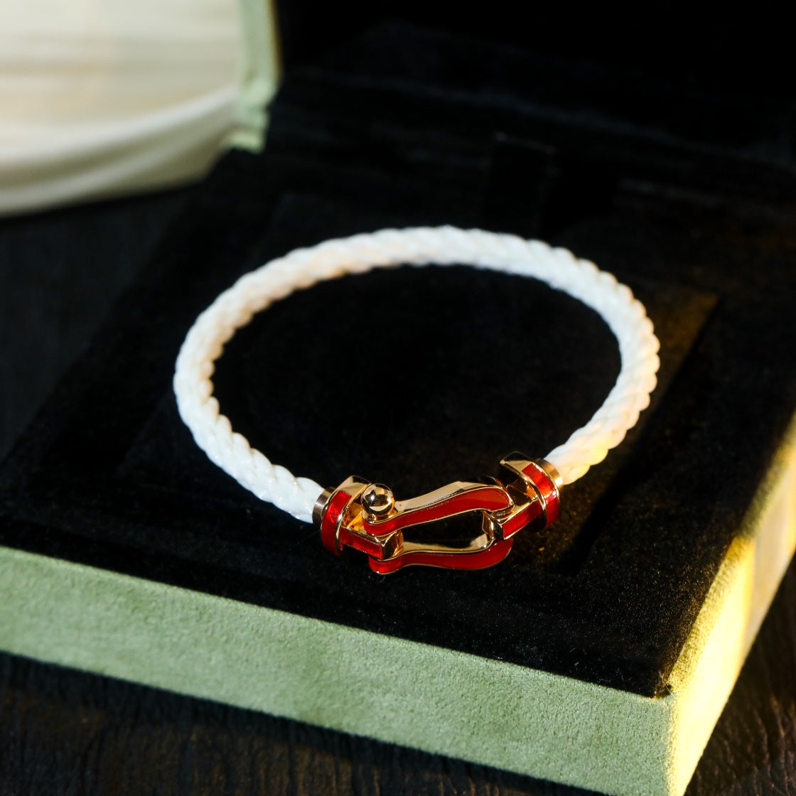 [Dawnora Jewelry]FORCE 10 WHITE TEXTILE DIAMOND PAVED