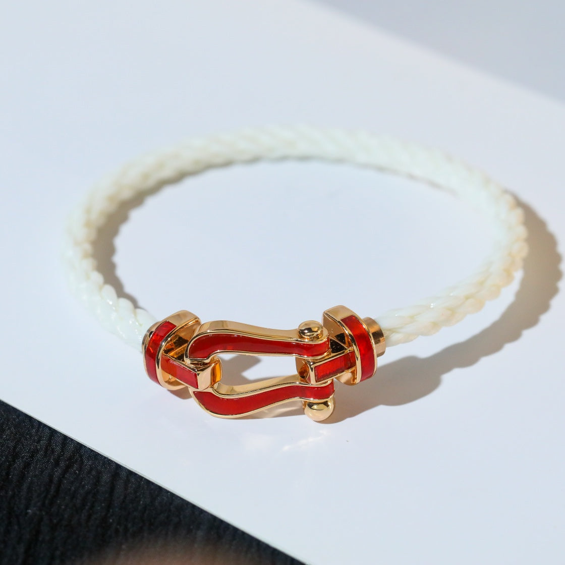 [Dawnora Jewelry]FORCE 10 WHITE TEXTILE DIAMOND PAVED