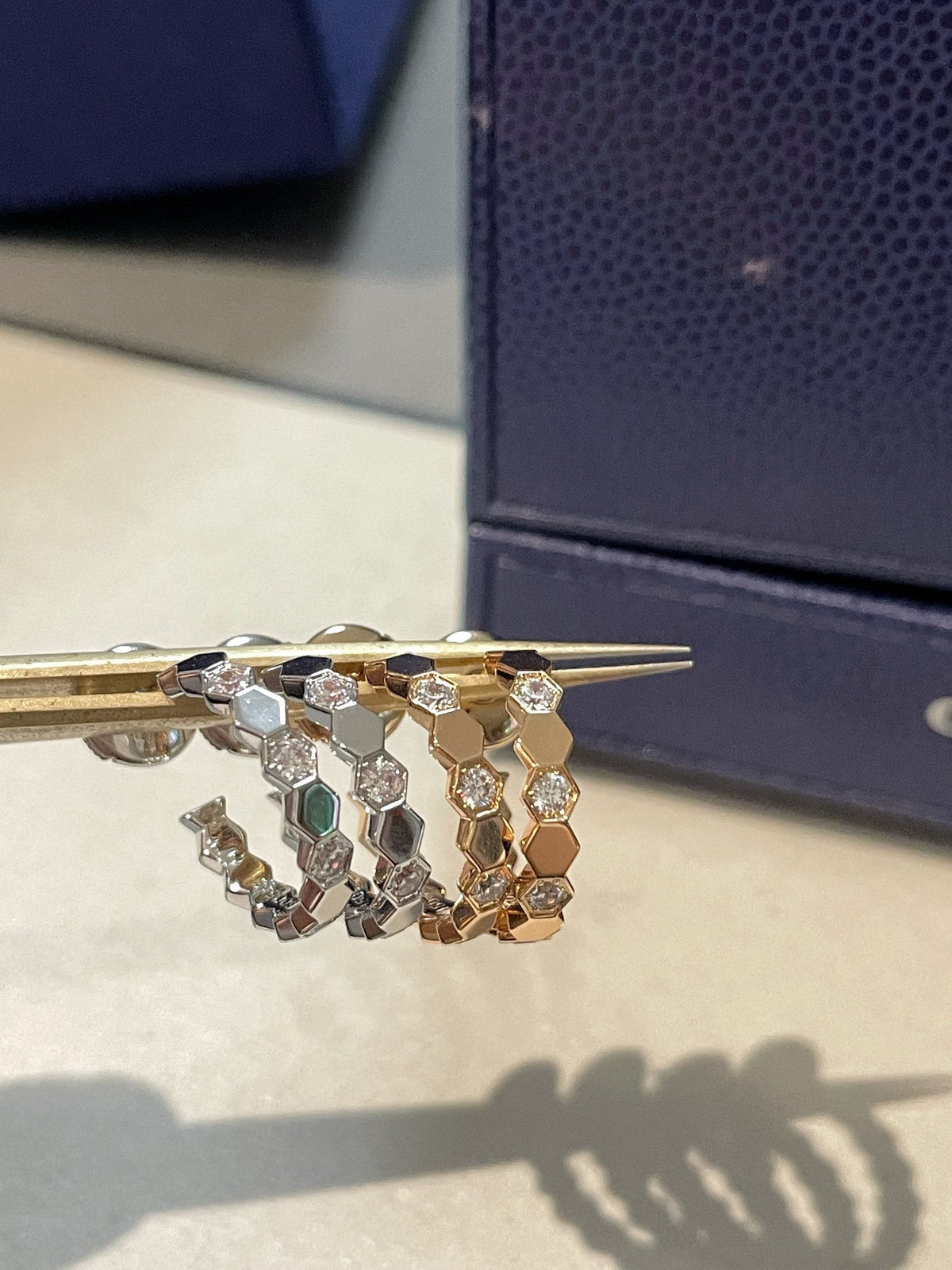 [Dawnora Jewelry]Hollow Design Four-Leaf Clover Flower Shape Ring