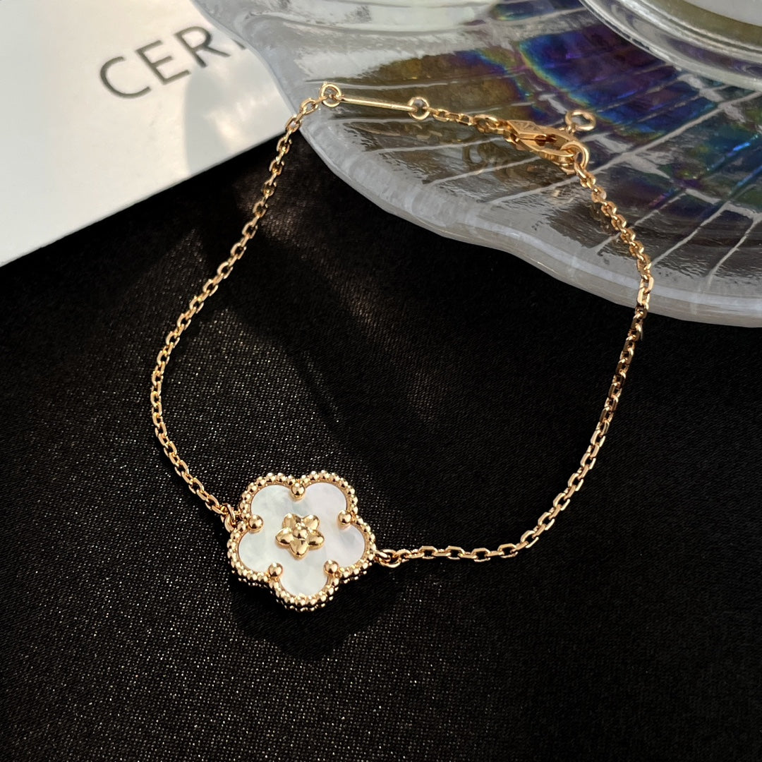 [Dawnora Jewelry]LUCKY SPRING ROSE GOLD MOP BRACELET