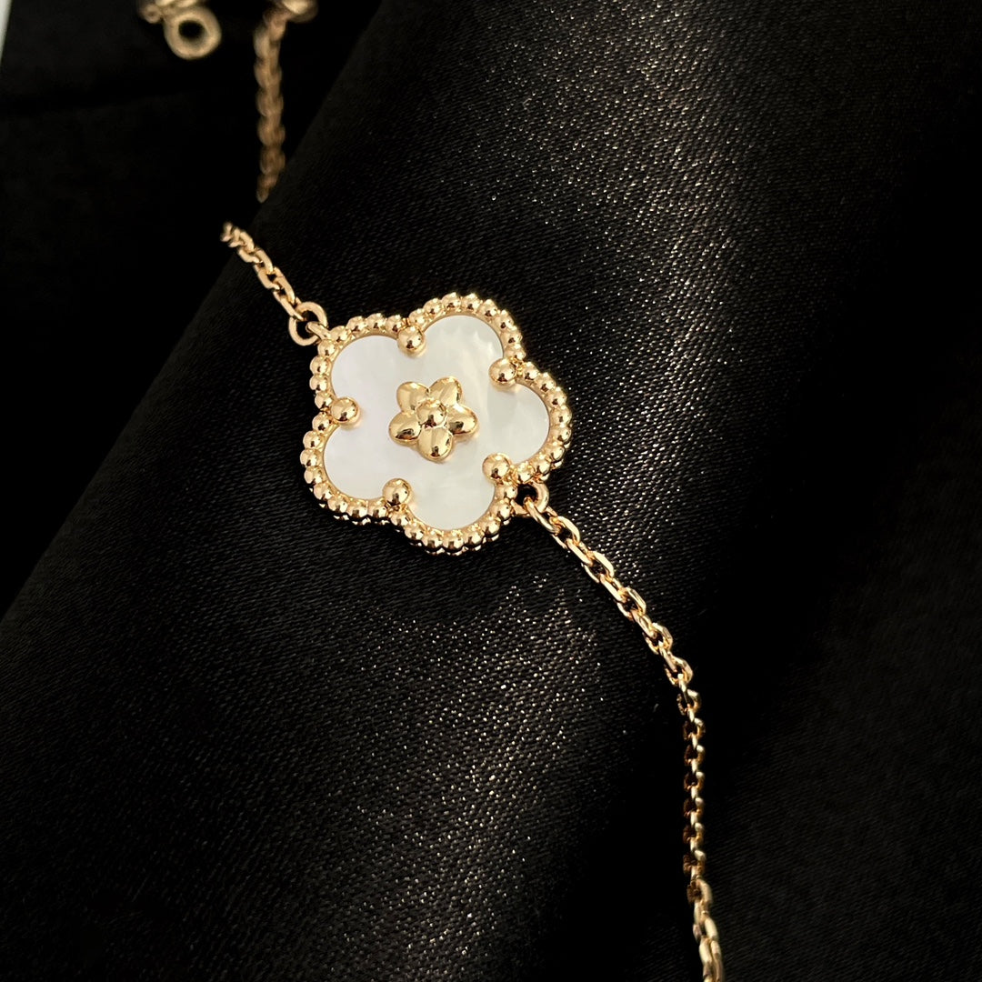 [Dawnora Jewelry]LUCKY SPRING ROSE GOLD MOP BRACELET