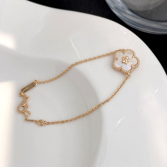 [Dawnora Jewelry]LUCKY SPRING ROSE GOLD MOP BRACELET