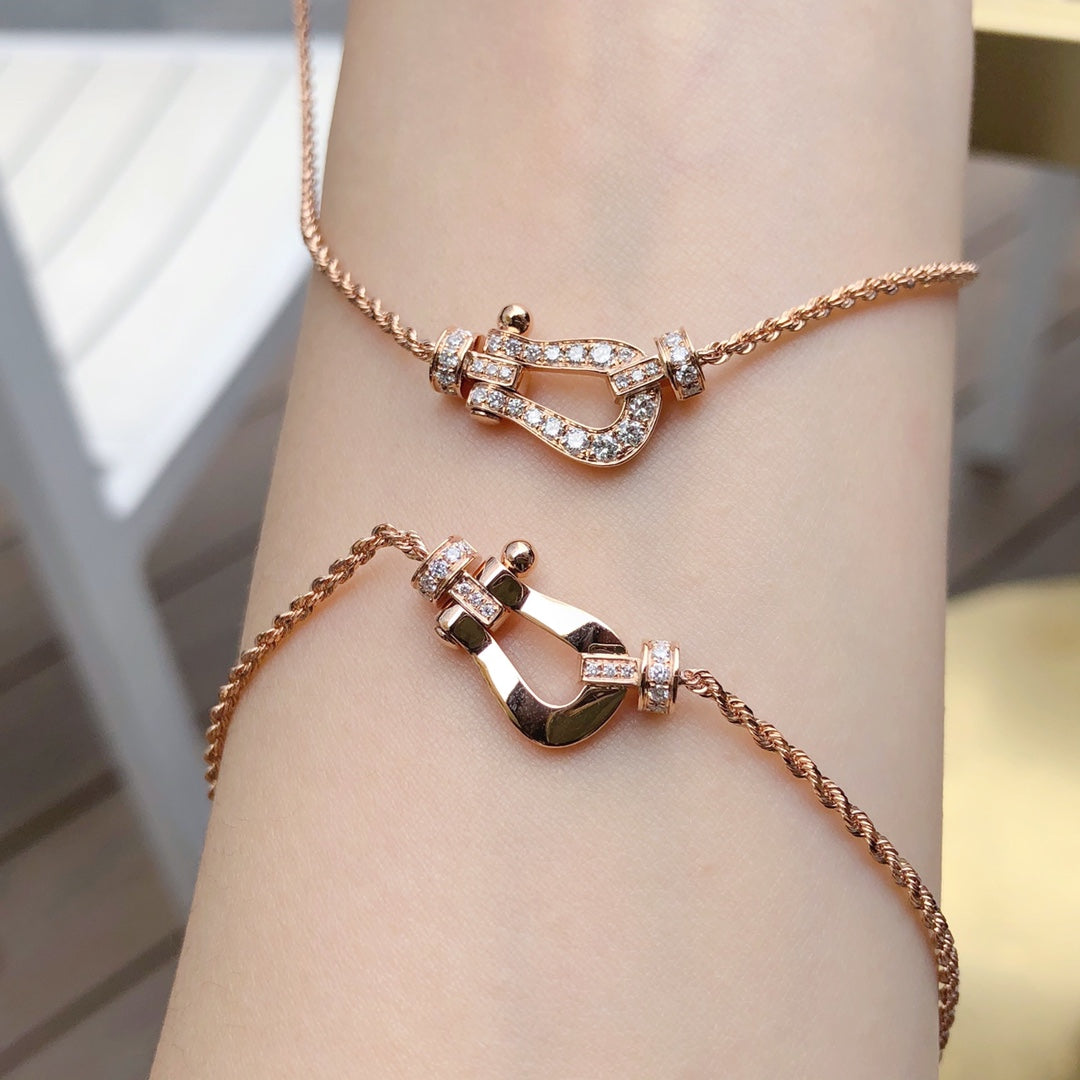 [Dawnora Jewelry]FORCE 10 PINK GOLD DIAMOND NECKLACE