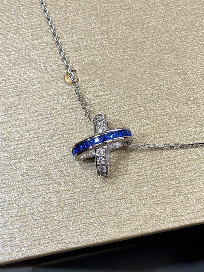 [Dawnora Jewelry]LIENS DIAMOND SILVER NECKLACE
