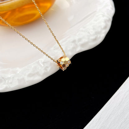 [Dawnora Jewelry]BEE MINI PEDANT DIAMOND NECKLACE
