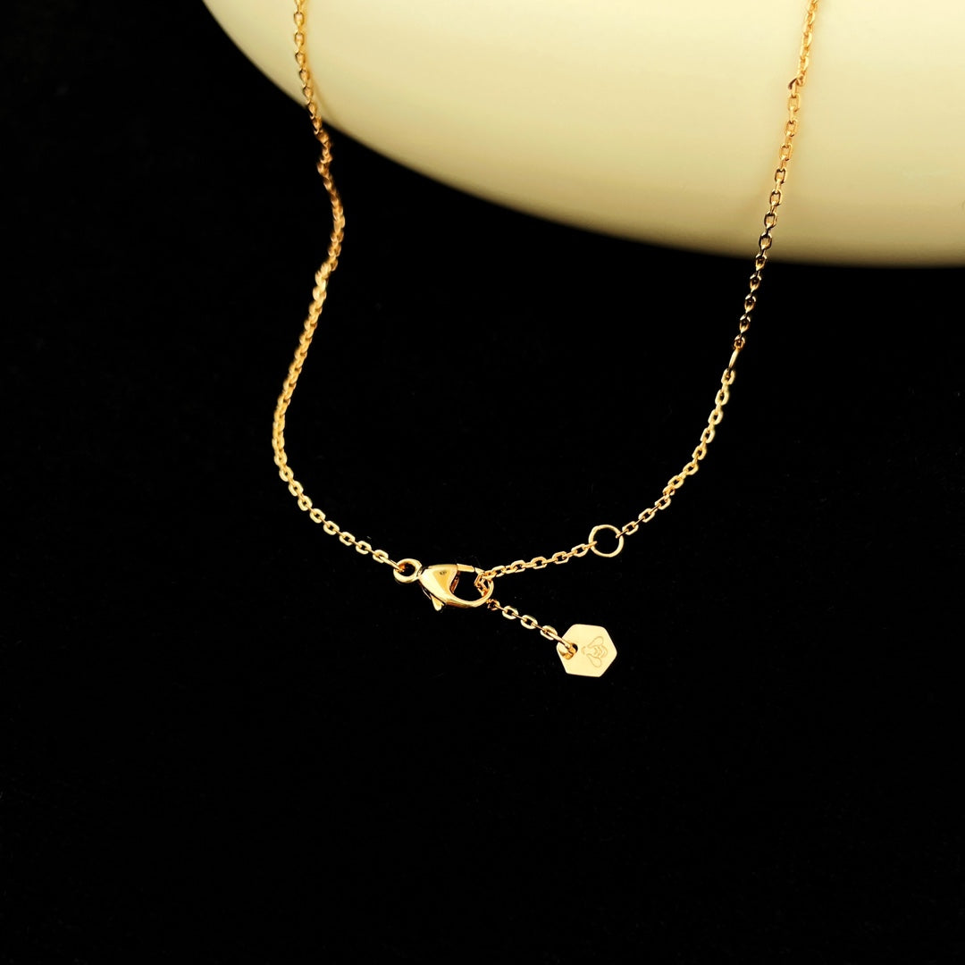 [Dawnora Jewelry]BEE MINI PEDANT DIAMOND NECKLACE
