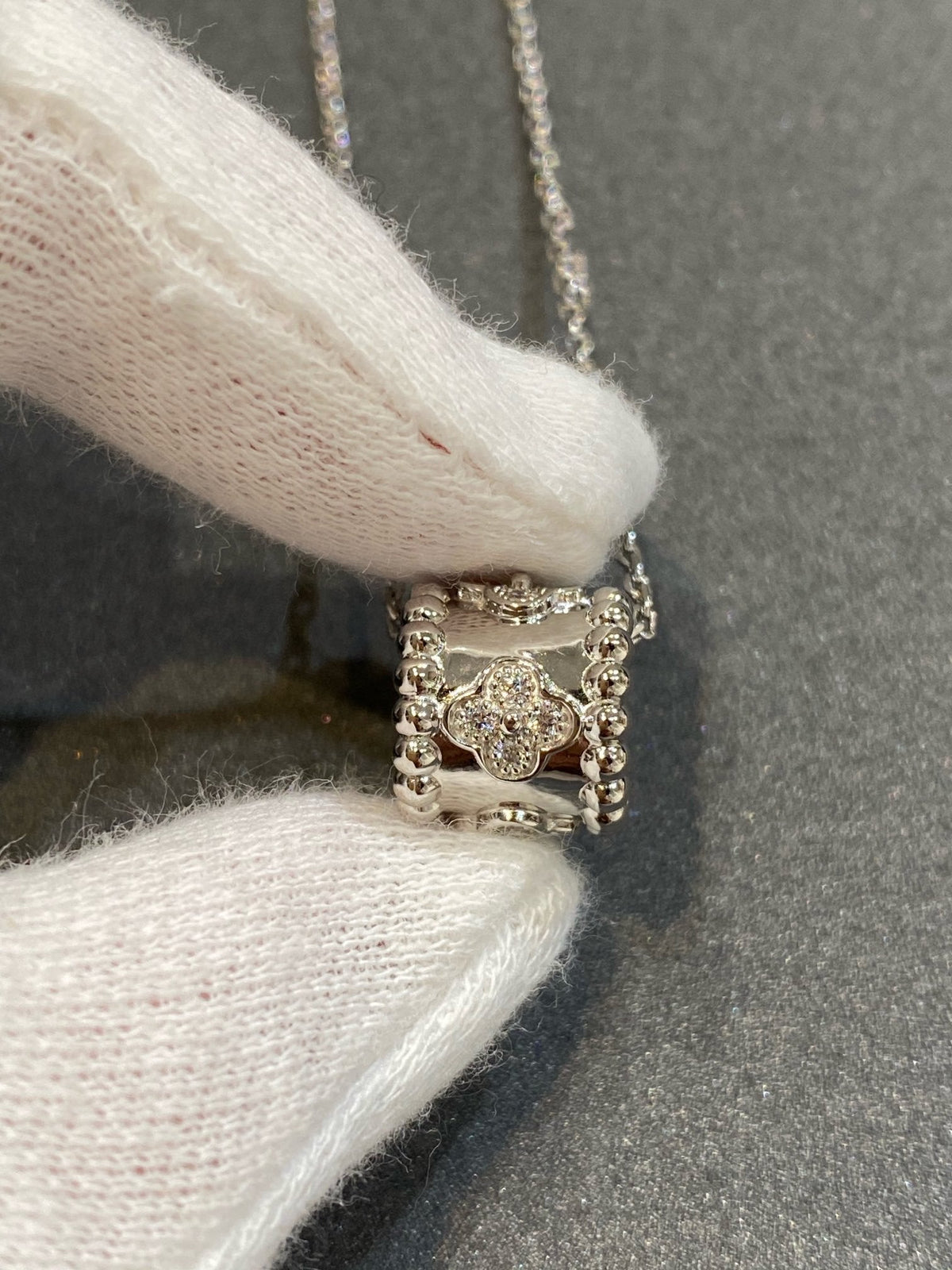 [Dawnora Jewelry]PERLEE PEDANT SIVLER DIAMOND NECKLACE