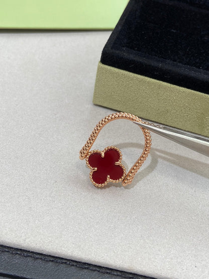 [Dawnora Jewelry]CLOVER RIVERSIBLE ROSE GOLD RING
