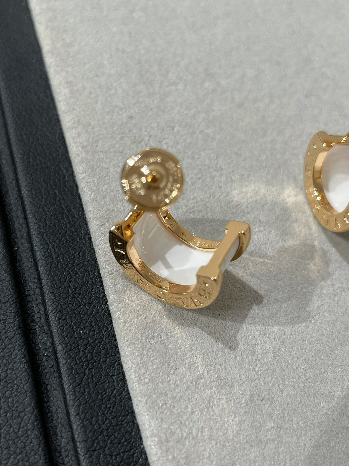 [Dawnora Jewelry]ZERO 1 PINK GOLD CERAMIC EARRINGS