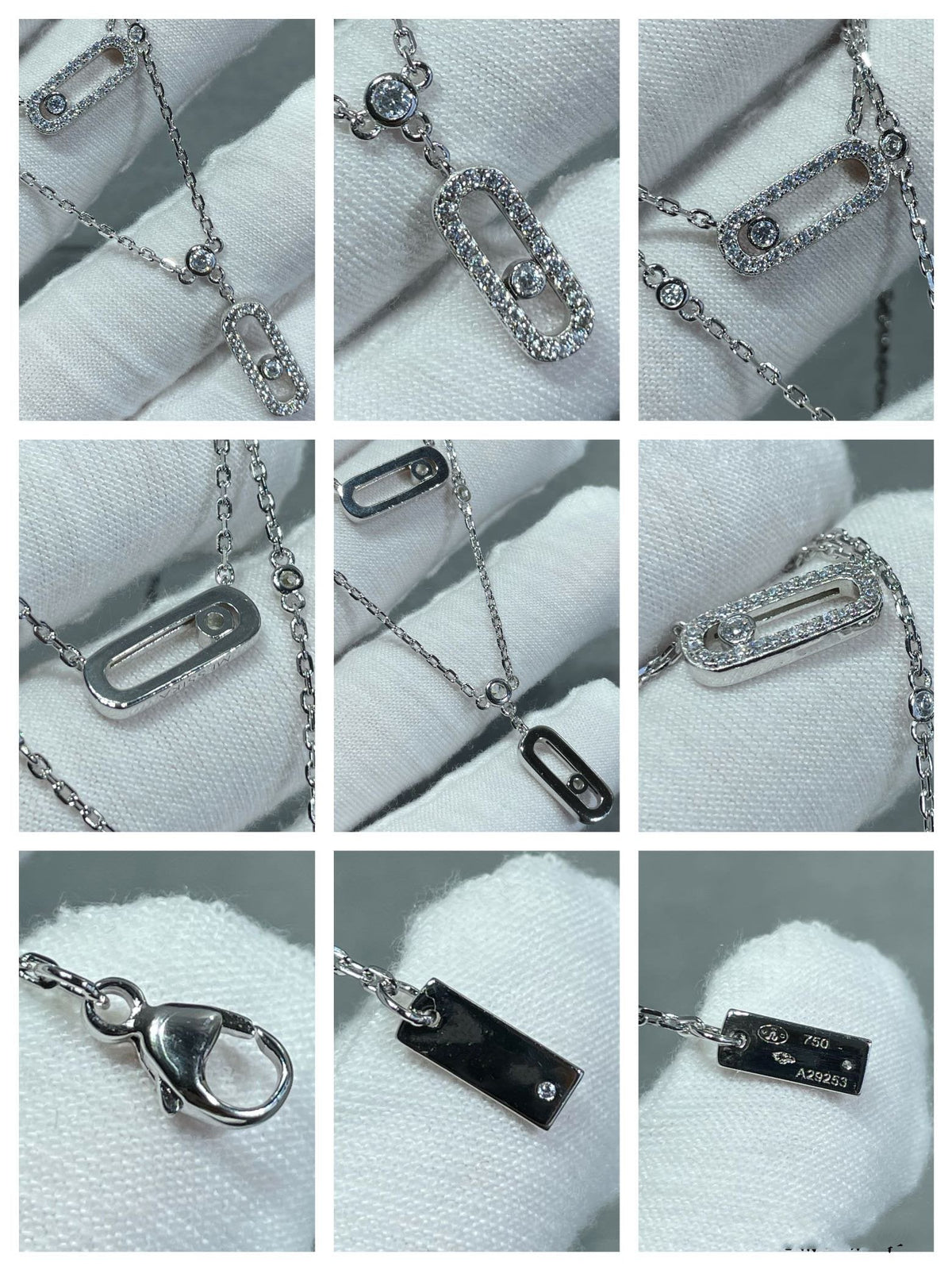 [Dawnora Jewelry]MOVE 2 ROW DIAMOND NECKLACE