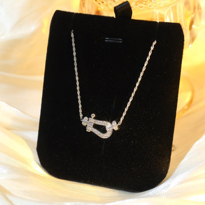 [Dawnora Jewelry]FORCE 10 DIAMOND SILVER NECKLACE MINI MODEL