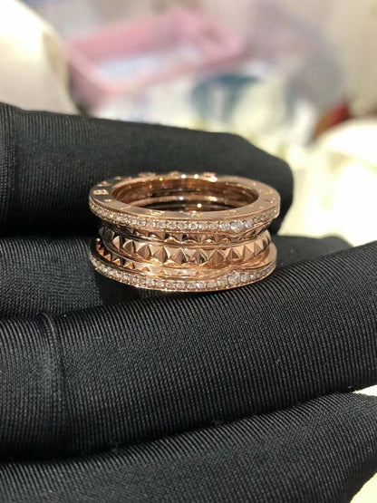 [Dawnora Jewelry]ZERO 1 ROCK DIAMOND PINK GOLD