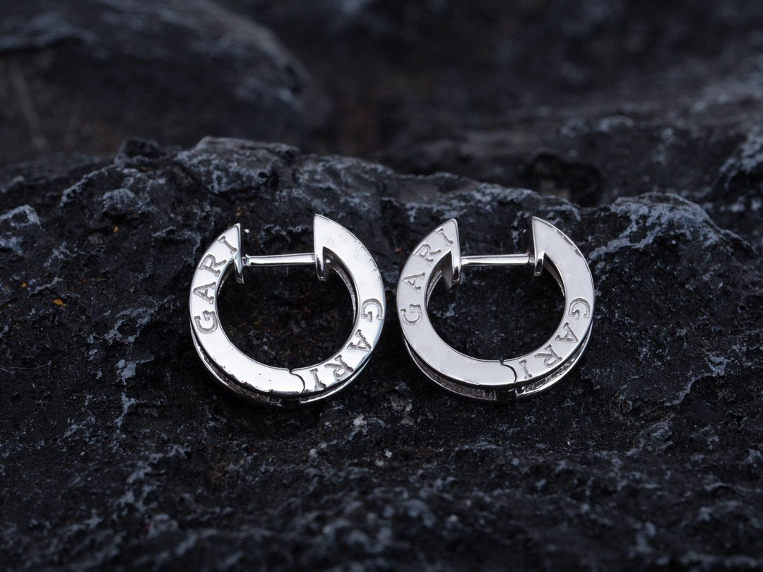 [Dawnora Jewelry]ZERO 1 MINI SILVER DIAMOND EARRINGS