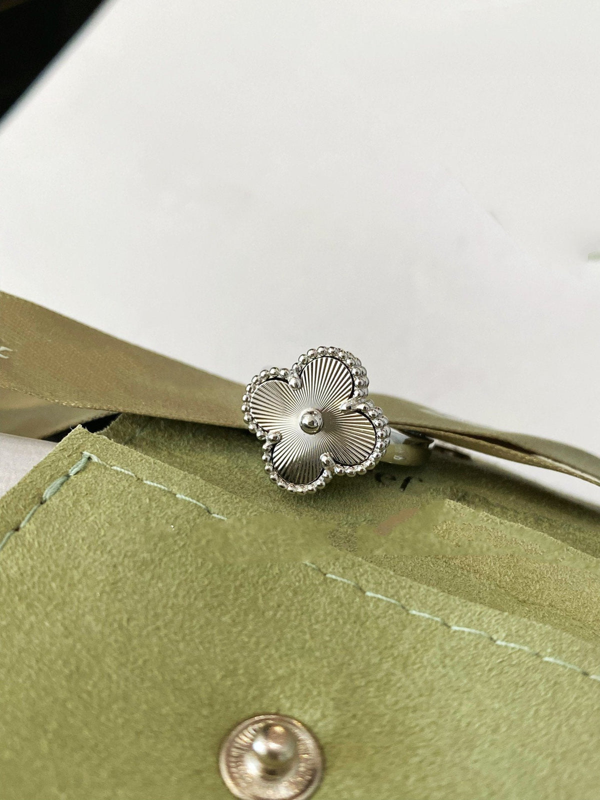 [Dawnora Jewelry]CLOVER SILVER RING