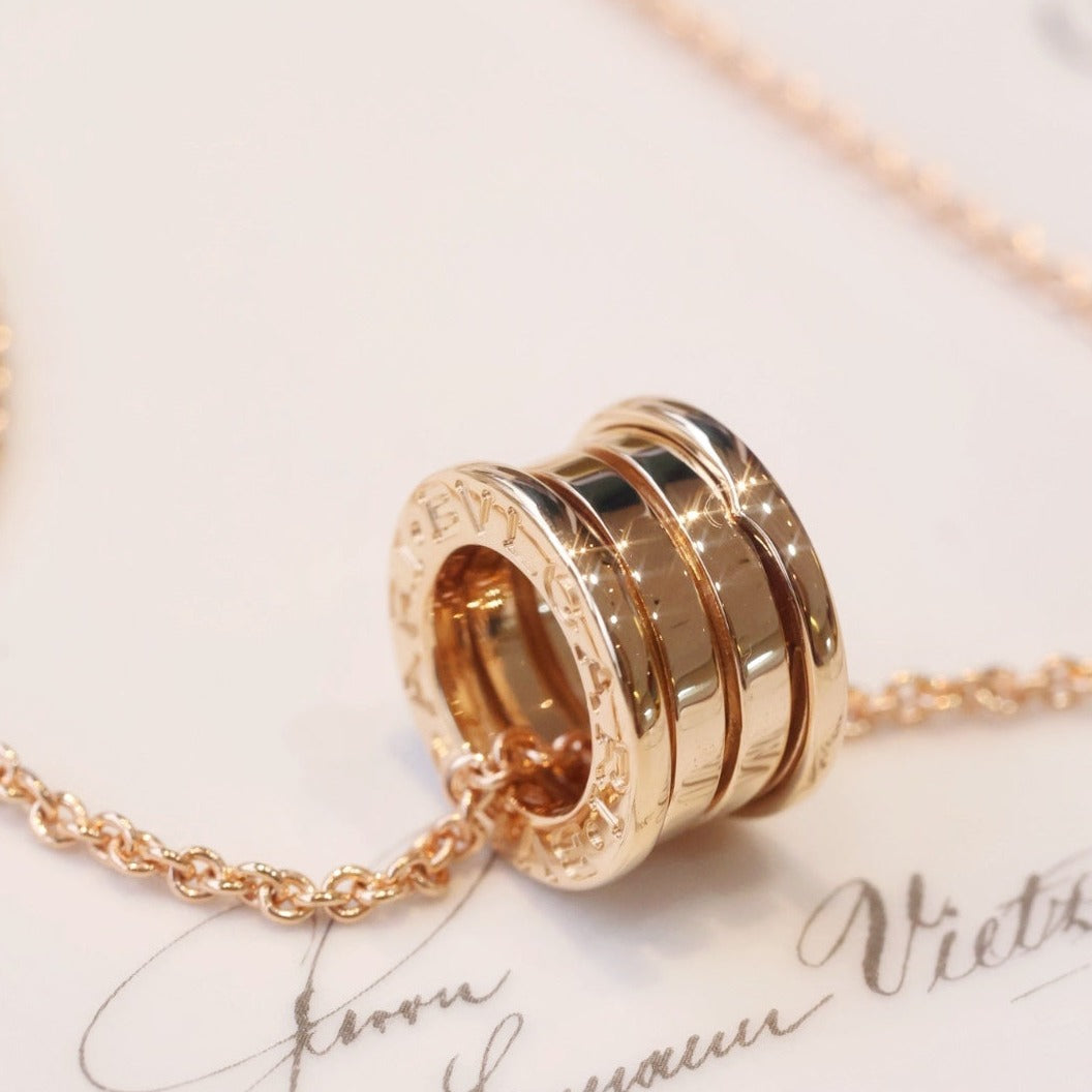 [Dawnora Jewelry]ZERO 1 PINK GOLD NECKLACE