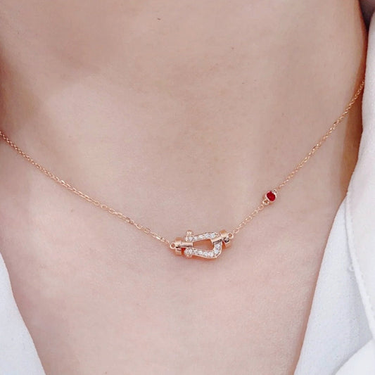 [Dawnora Jewelry]FORCE 10 DIAMOND PINK GOLD NECKLACE
