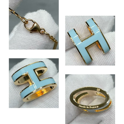 [Dawnora Jewelry]POP H SKY BLUE NECKLACE