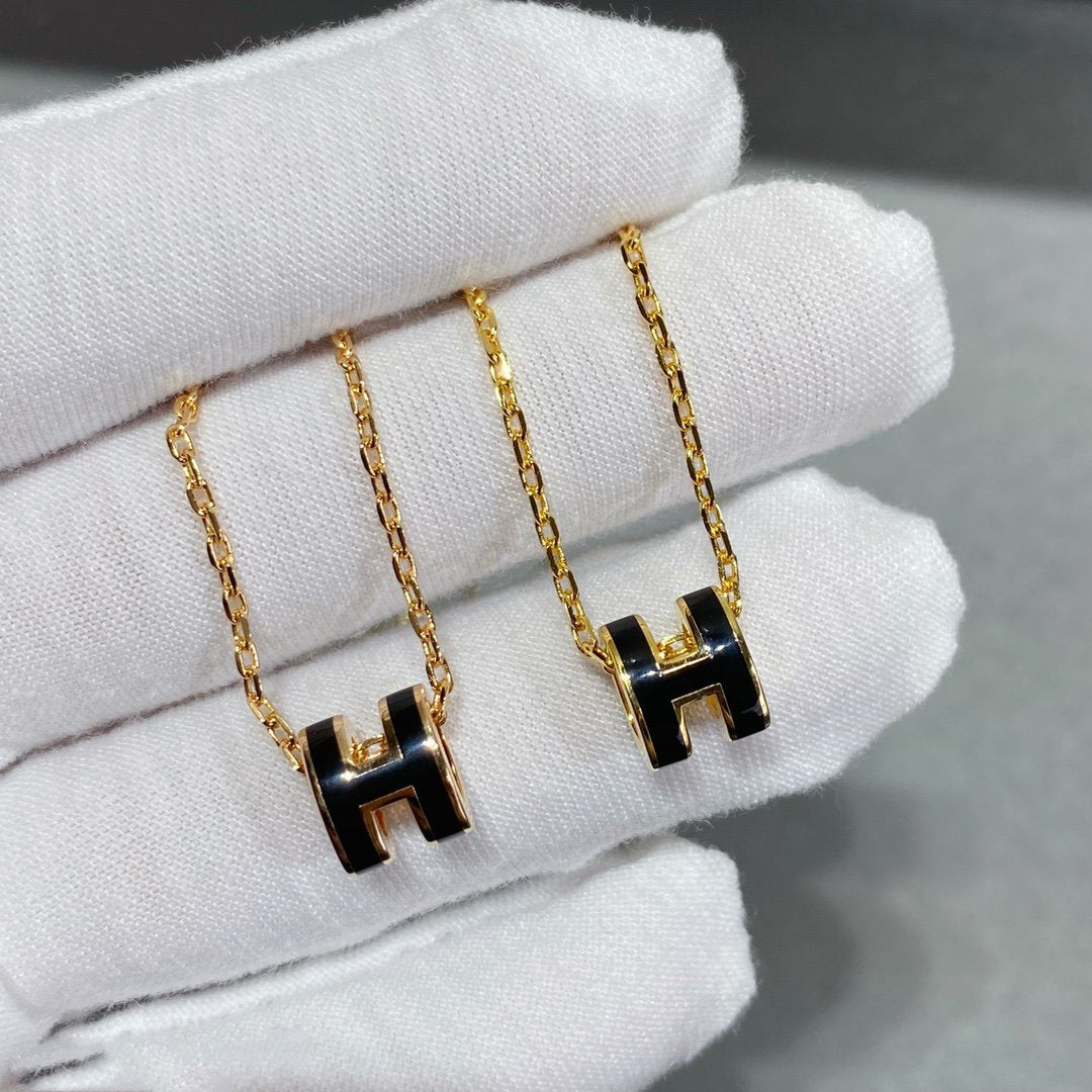 [Dawnora Jewelry]MINI POP H NECKLACE