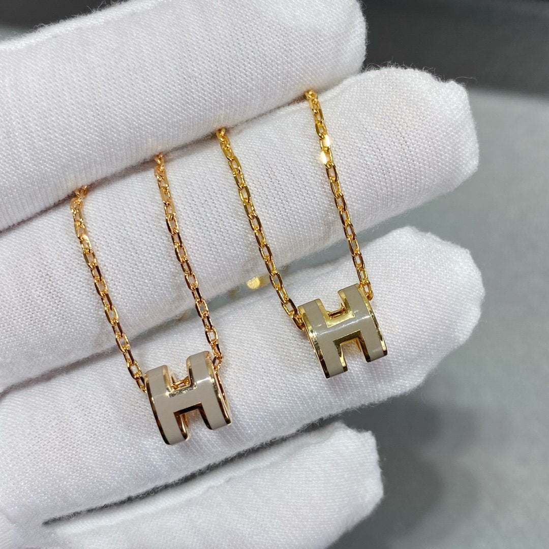 [Dawnora Jewelry]MINI POP H NECKLACE