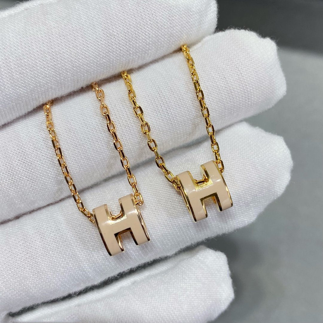 [Dawnora Jewelry]MINI POP H NECKLACE
