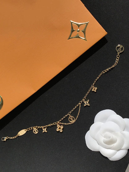[Dawnora Jewelry]BLOOMING PINK GOLD MOP BRACELET