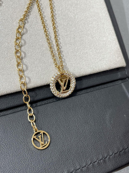 [Dawnora Jewelry]BY NIGHT DIAMOND PAVED NECKLACE