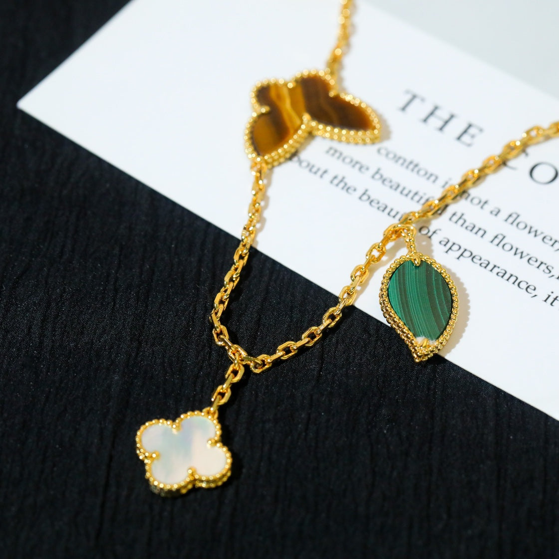 [Dawnora Jewelry]LUCKY SPRING 5 MOTIF GOLD BRACELET