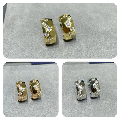[Dawnora Jewelry]BEE LOVE DIAMOND HOOP EARRINGS