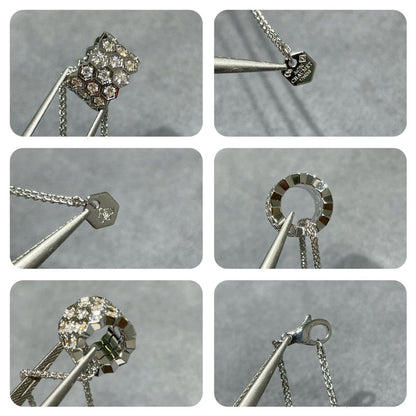 [Dawnora Jewelry]BEE LOVE DIAMOND PAVED 3 ROW NECKLACE