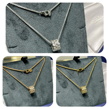 [Dawnora Jewelry]BEE LOVE DIAMOND PAVED 3 ROW NECKLACE