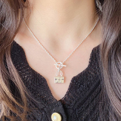 [Dawnora Jewelry]CONSTANCE PEDANT SILVER NECKLACE