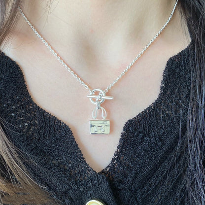 [Dawnora Jewelry]CONSTANCE PEDANT SILVER NECKLACE