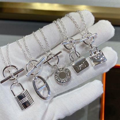 [Dawnora Jewelry]CONSTANCE PEDANT SILVER NECKLACE