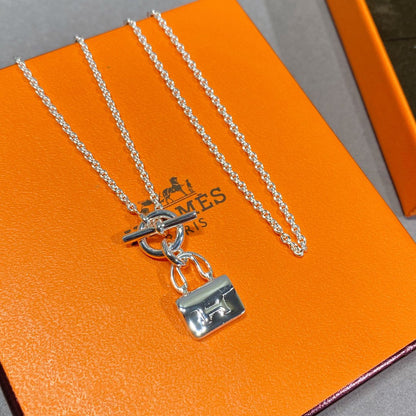 [Dawnora Jewelry]CONSTANCE PEDANT SILVER NECKLACE