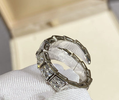 [Dawnora Jewelry]SERPENTI RING SILVER DIAMOND PAVED