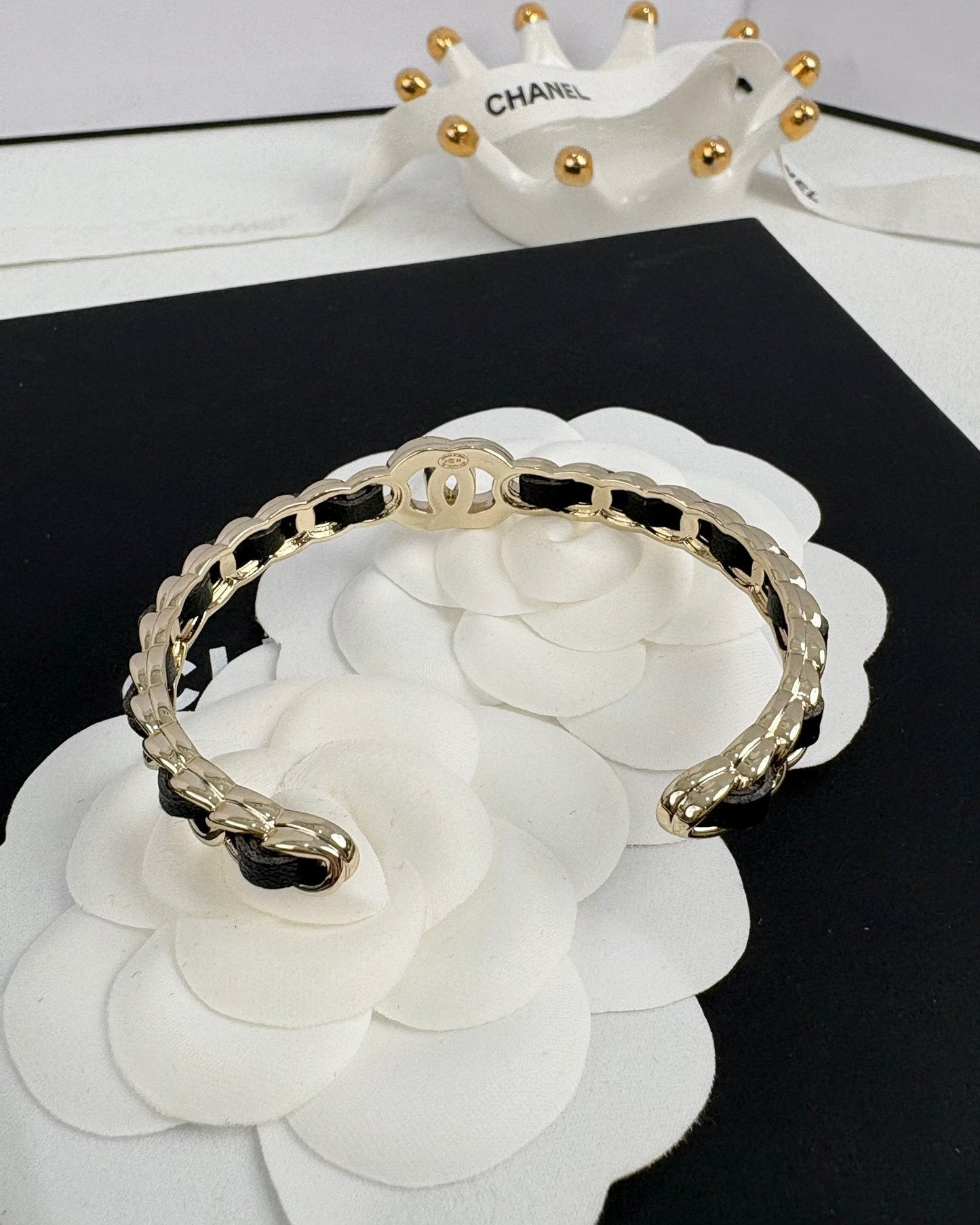 [Dawnora Jewelry]Double C Open Bangle