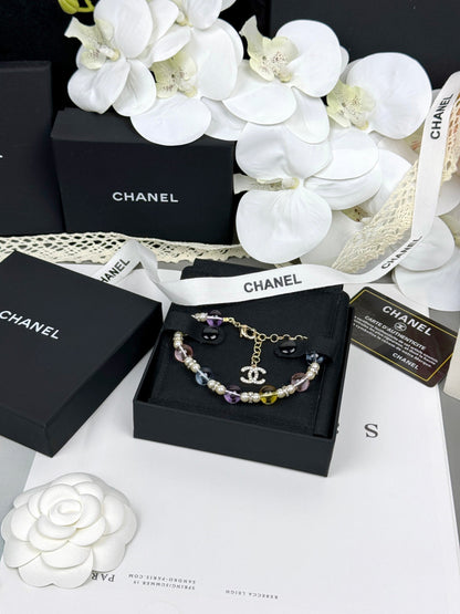 [Dawnora Jewelry]Colorful Transparent Resin Bracelet